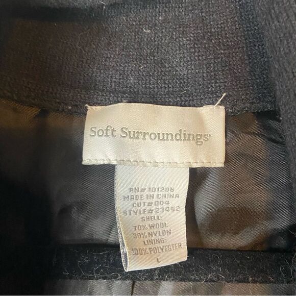 SOFT SURROUNDINGS WOOL EMBROIDERED CARDIGAN SWEATER - Picture 3 of 6